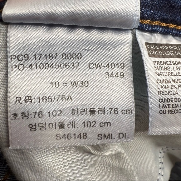 Levi's Women's Dark Indigo Classic Capri Jeans Size 10 30W GUC - Picture 6 of 6